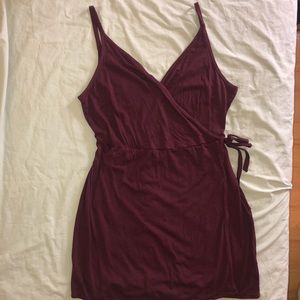 Burgundy Skater Dress